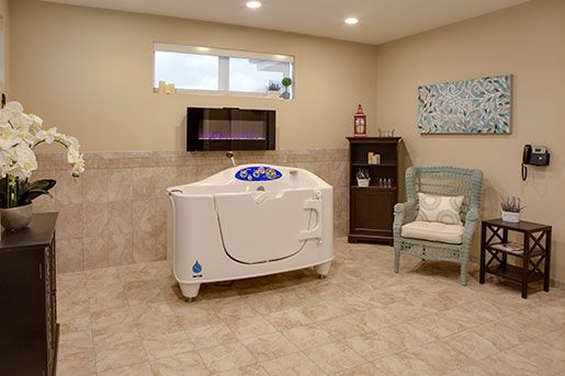 bath room in The Delaney at Parkway Lakes senior retirement community