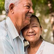 elderly couple enjoying independent living at The Delaney at Parkway Lakes small